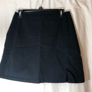 **SOLD** Vintage navy blue side slit denim skirt